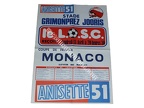 Affiche foot LILLE LOSC ASM MONACO coupe de FRANCE 1978/1979