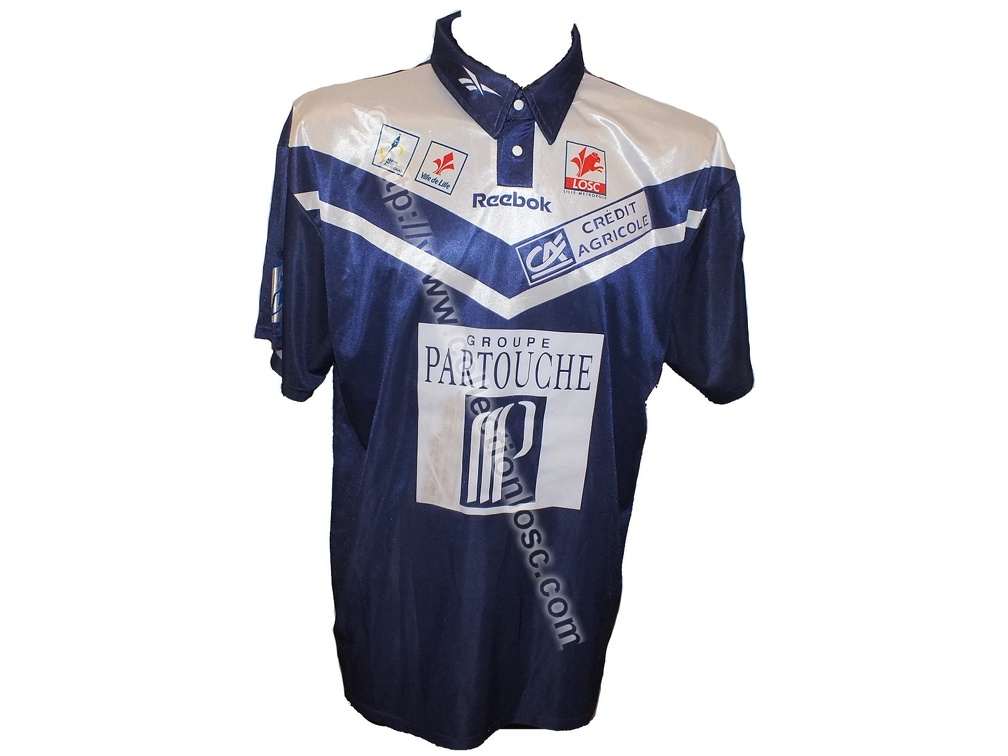 Maillot du LOSC porté par Djezon BOUTOILLE en D2 saison 1998/1999