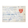 Carte abonné foot LILLE LOSC supporters 1950/1951