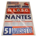 Affiche foot LOSC LILLE FCN NANTES 1980/1981
