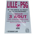 Affiche foot vintage LILLE LOSC PARIS PSG Amical 1996/1997