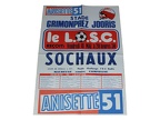 Affiche foot LILLE LOSC SOCHAUX FCSM 1978/1979