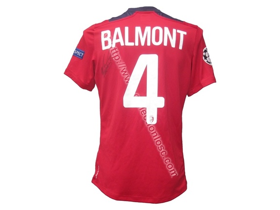 Maillot du LOSC porté par Florent BALMONT en Champions League édition 2012/2013