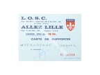 carte foot LILLE LOSC supporter 1982/1983