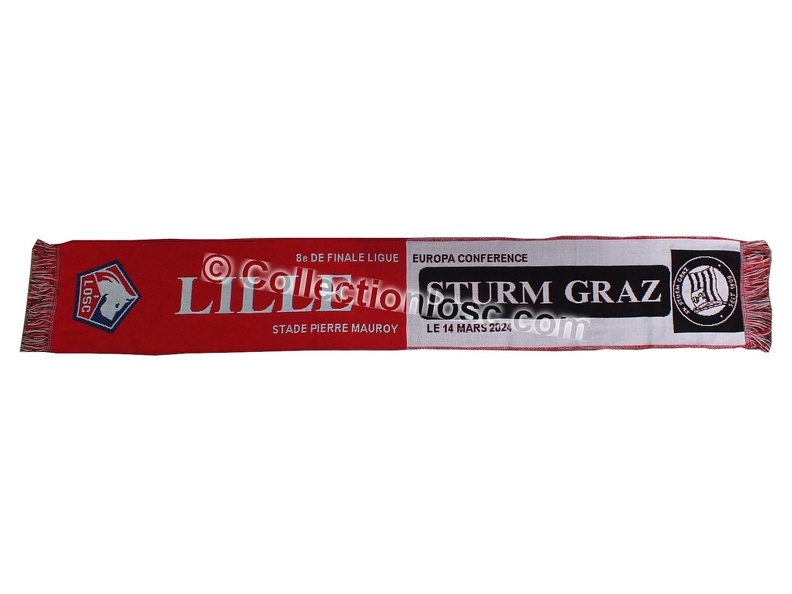 Echarpe LILLE LOSC STURM GRAZ Conference League 2023/2024