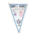 Fanion foot LOSC-AS MONACO coupe de France 1984/1985
