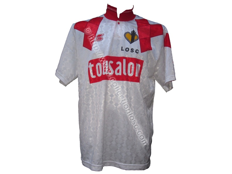 Maillot du LOSC porté par Per FRANDSEN en D1 saison 1993/1994