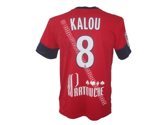 Maillot du LOSC porté par Salomon KALOU en L1 saison 2013/2014