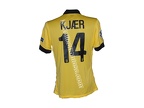 Maillot foot porté LILLE LOSC KJAER Champions League 2014/2015