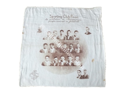 Ancien mouchoir SCF Sporting Club Fivois 1933/1934