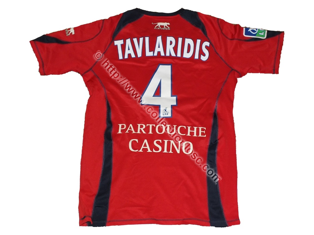 Maillot du LOSC porté par Efstathios TAVLARIDIS en L1 saison 2006/2007